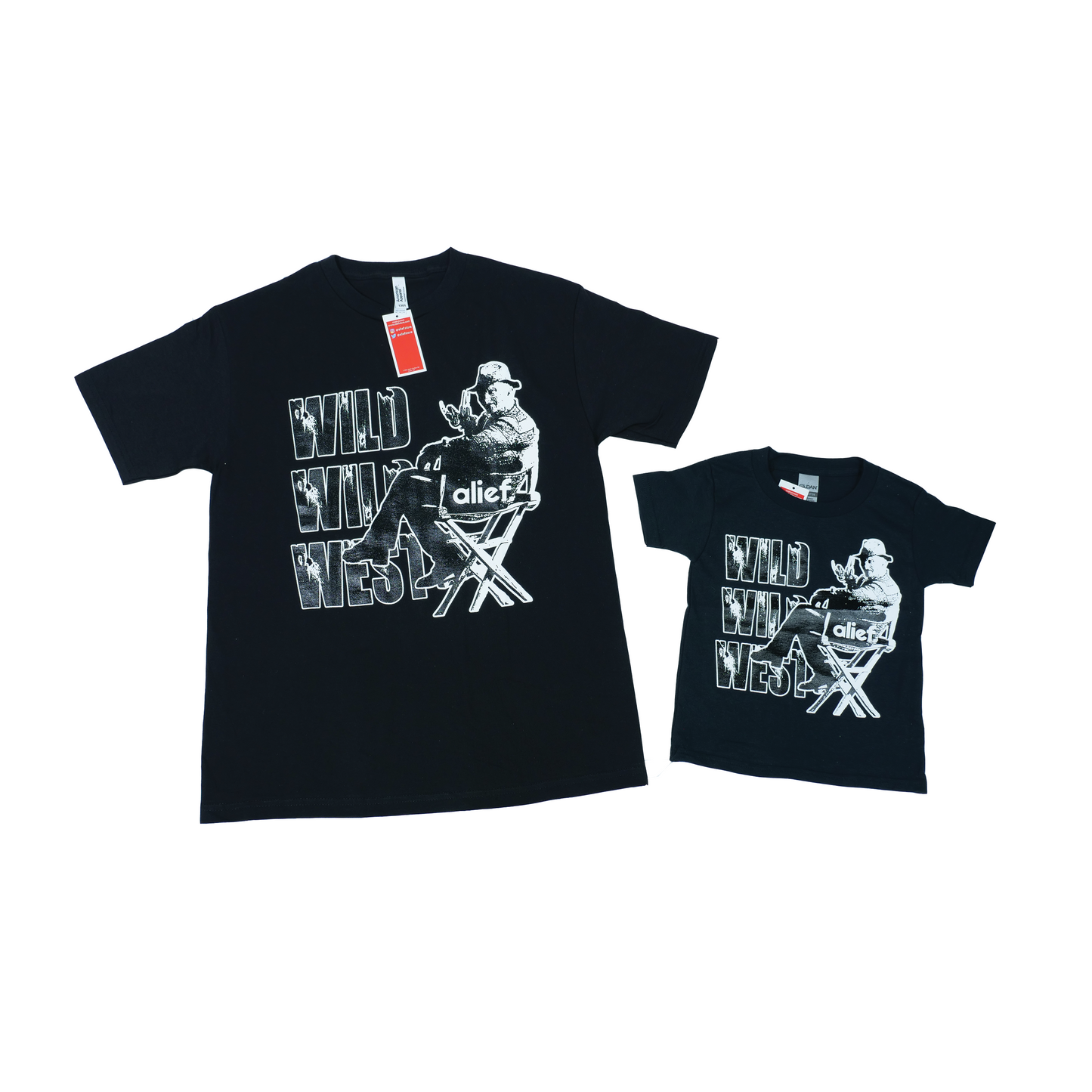 Kids WIld Wild West Alief Halloween Tee - Black