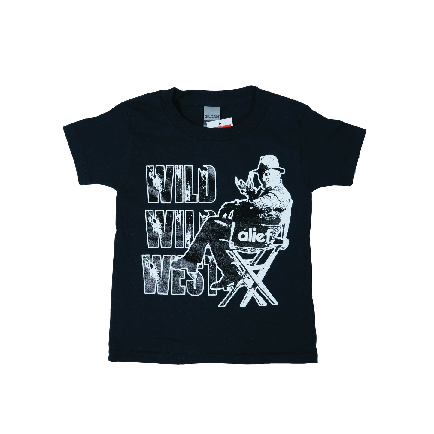 Kids WIld Wild West Alief Halloween Tee - Black