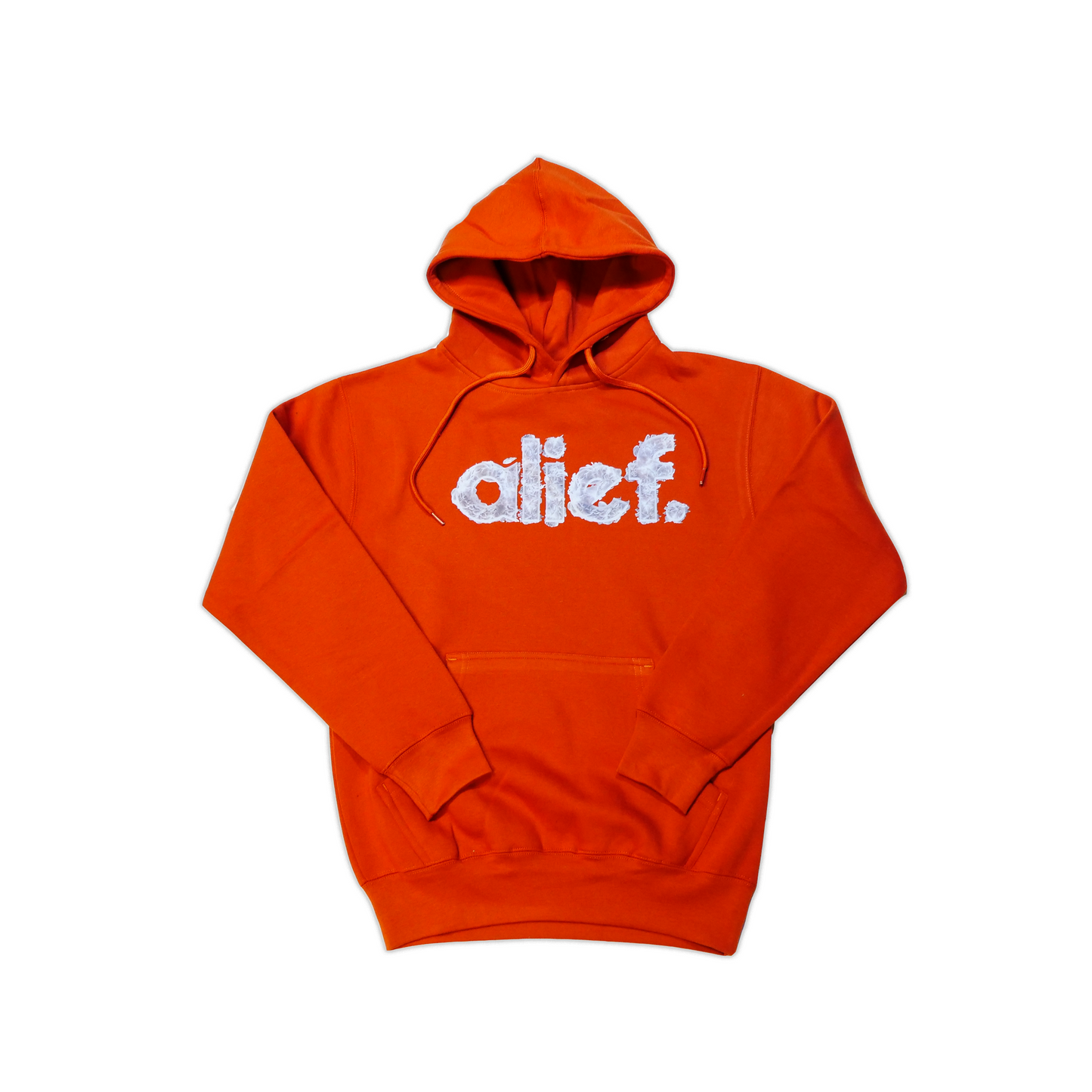 Alief On Fire Hoodie - Burnt Orange/Smoke Gray