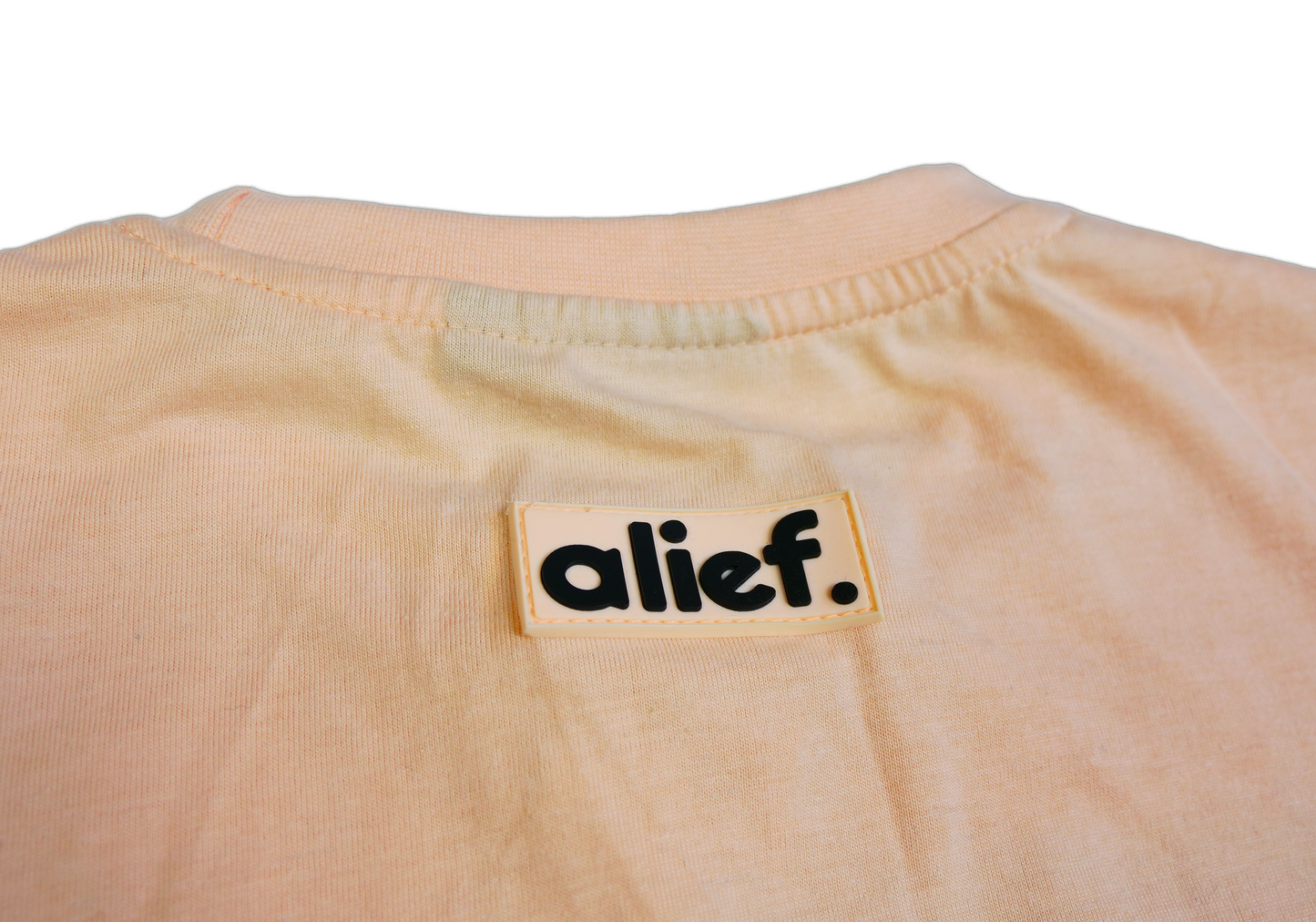 Alief Embossed Tee - Peach