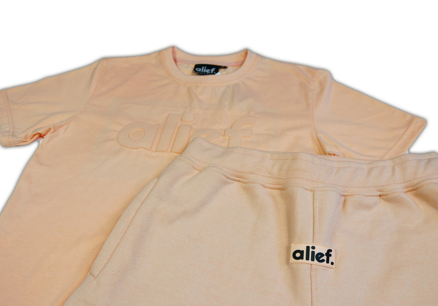 Alief Embossed Tee - Peach