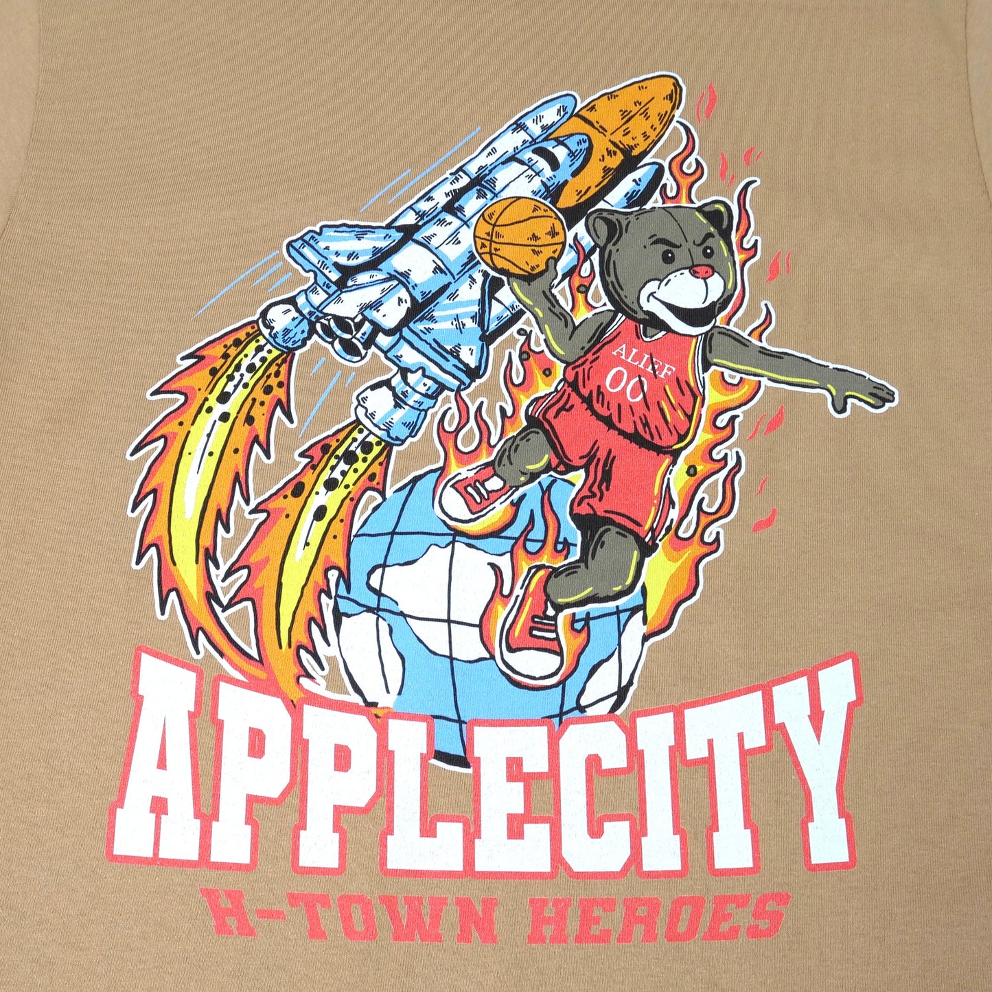 H-Town Heroes Alief Rocket Tee - Tan