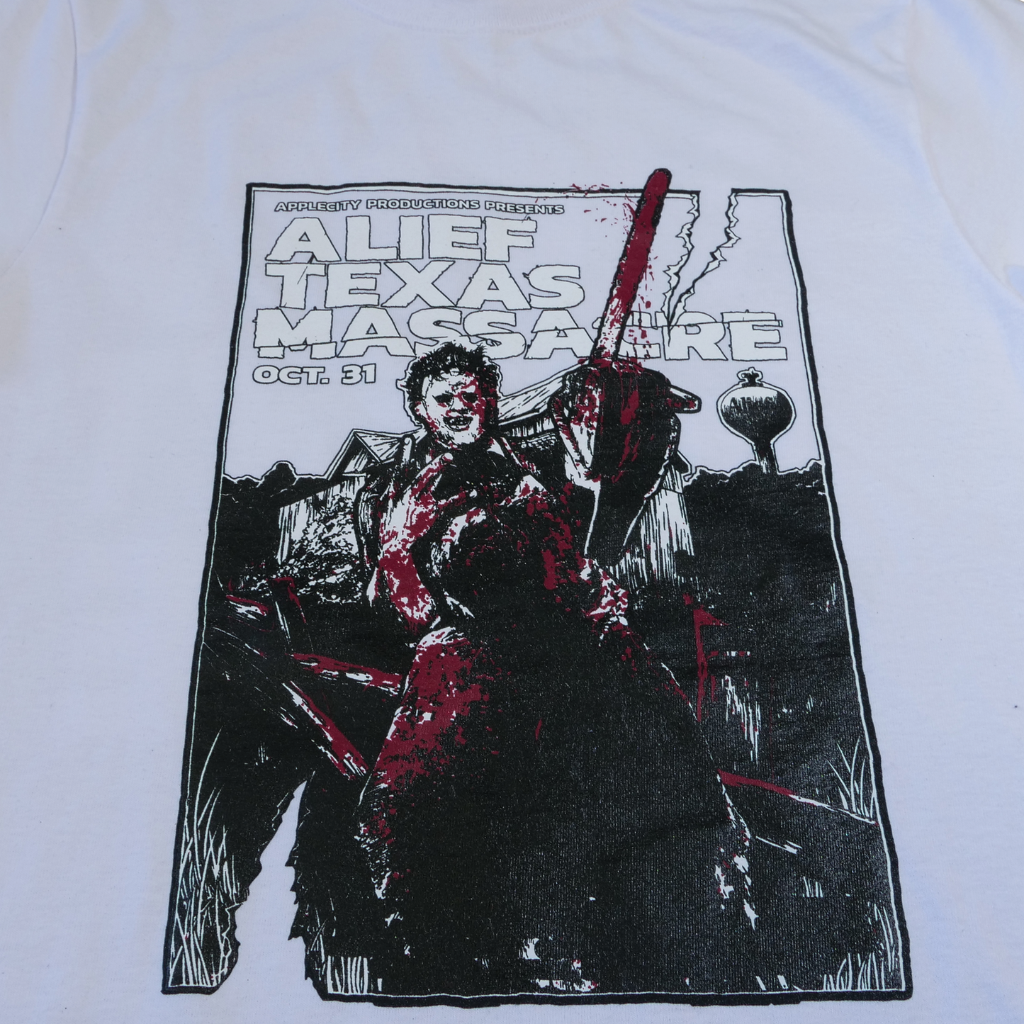 Alief Texas Massacre Tee - White