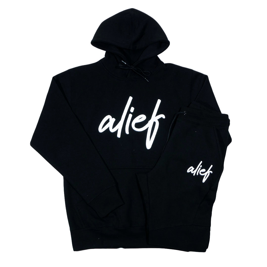 Alief 2.0 Cursive Jumpsuit - Black