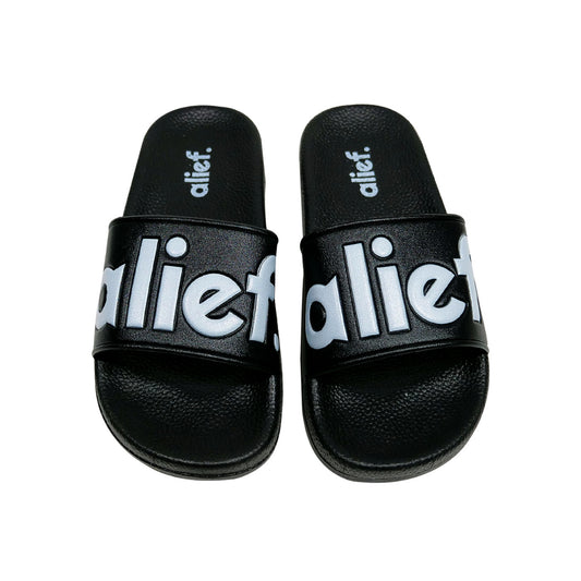 Bold Alief Slides - Black/White