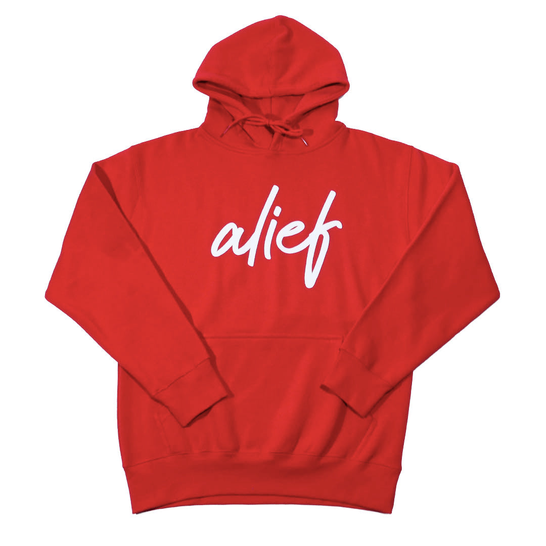 Alief 2.0 Cursive Jumpsuit - Red