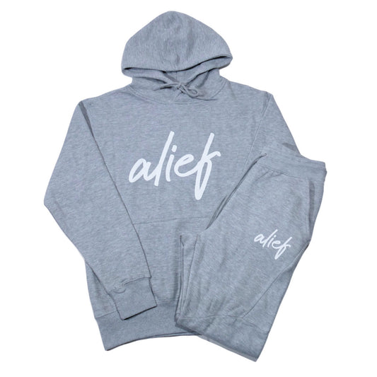 Alief 2.0 Cursive Jumpsuit - Gray