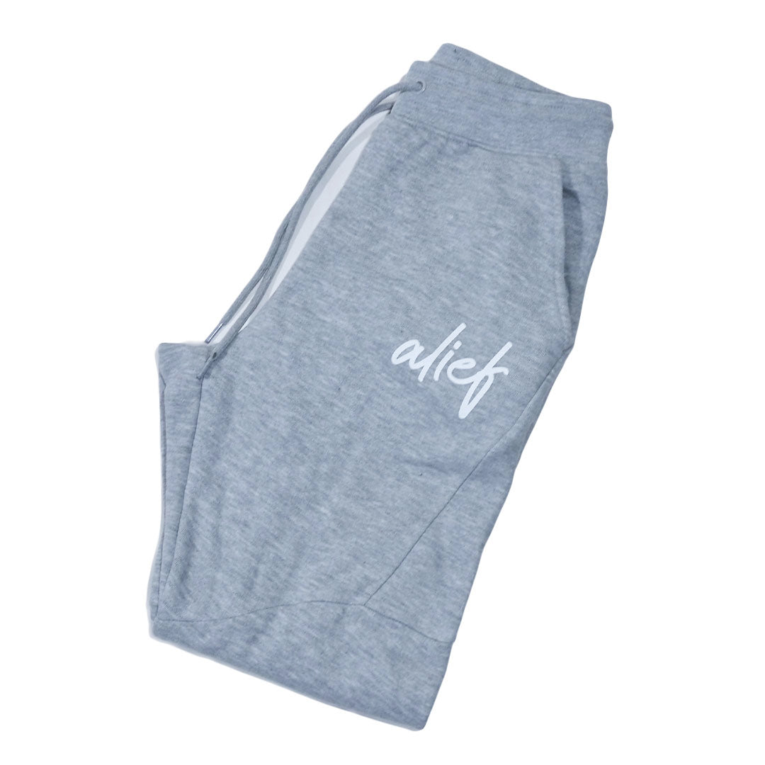 Alief  2.0 Cursive Jumpsuit - Gray