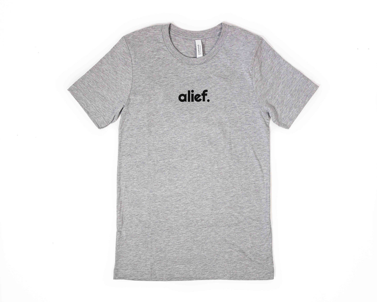 Bold Alief Small Logo Tee - Grey/Black