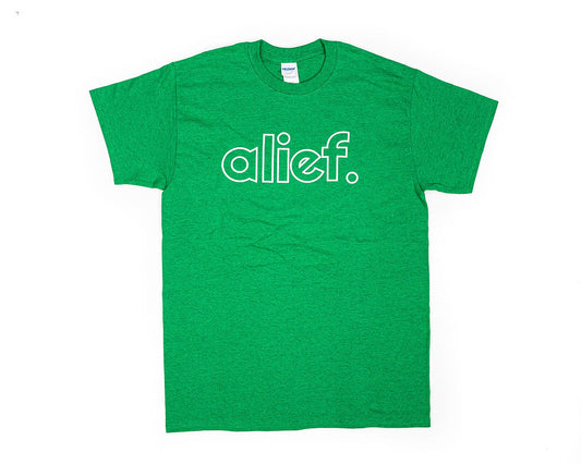 Alief Open Face Logo Tee - Green