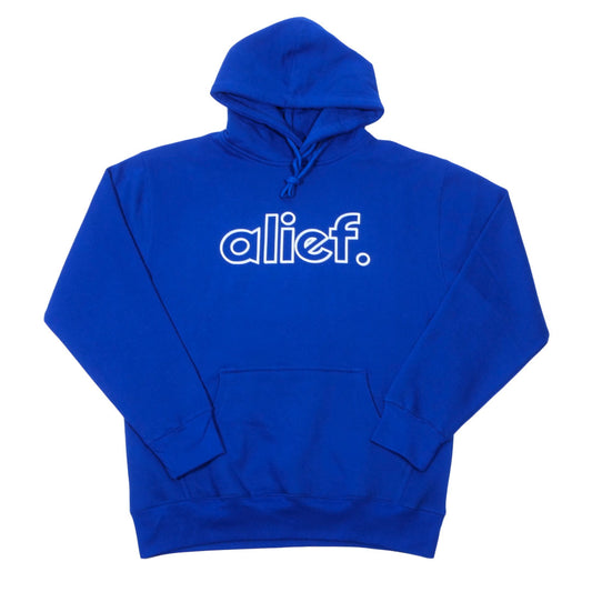 Open Face Logo Hoodie - Blue