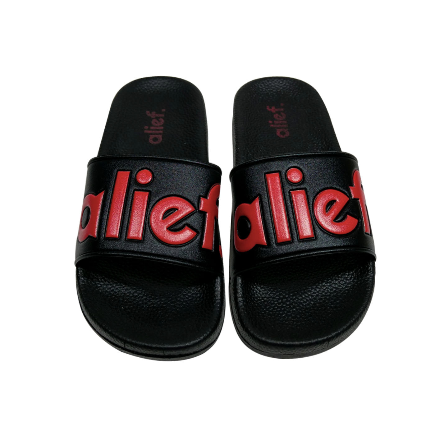 Bold Alief Slides - Black/Red
