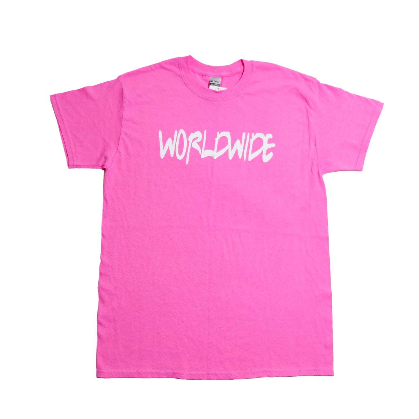 Alief Worldwide Tee - Pink/White