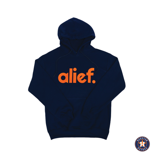 Astro Navy and Orange Bold Alief Hoodie