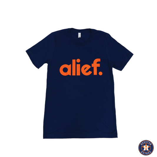 Astro Navy and Orange Bold Alief Tee
