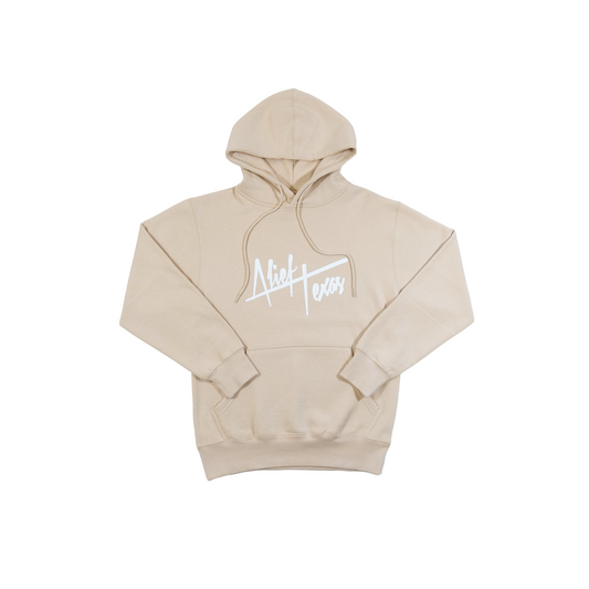 Alief Texas Signature Hoodie - Cream/White