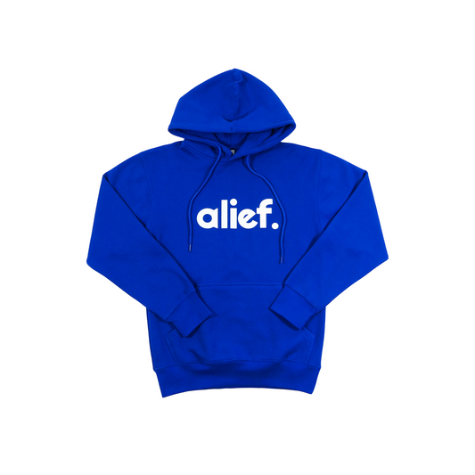 Bold Alief Hoodie - Blue/White