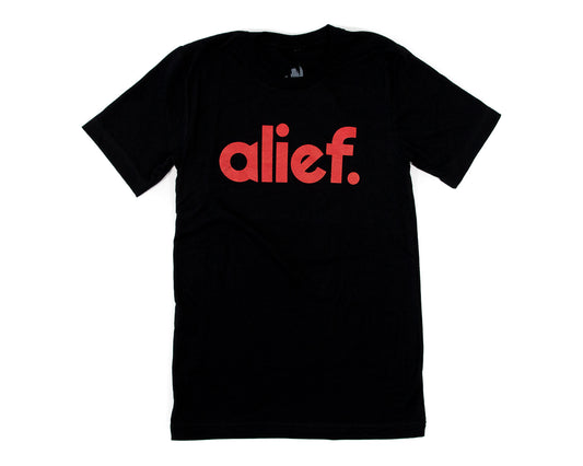 Bold Alief Tee - Black/Red