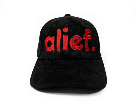 Bold Alief Dad Hat - Black/Red