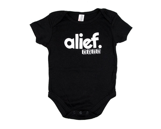 Bold Alief Kids Onesie - Black