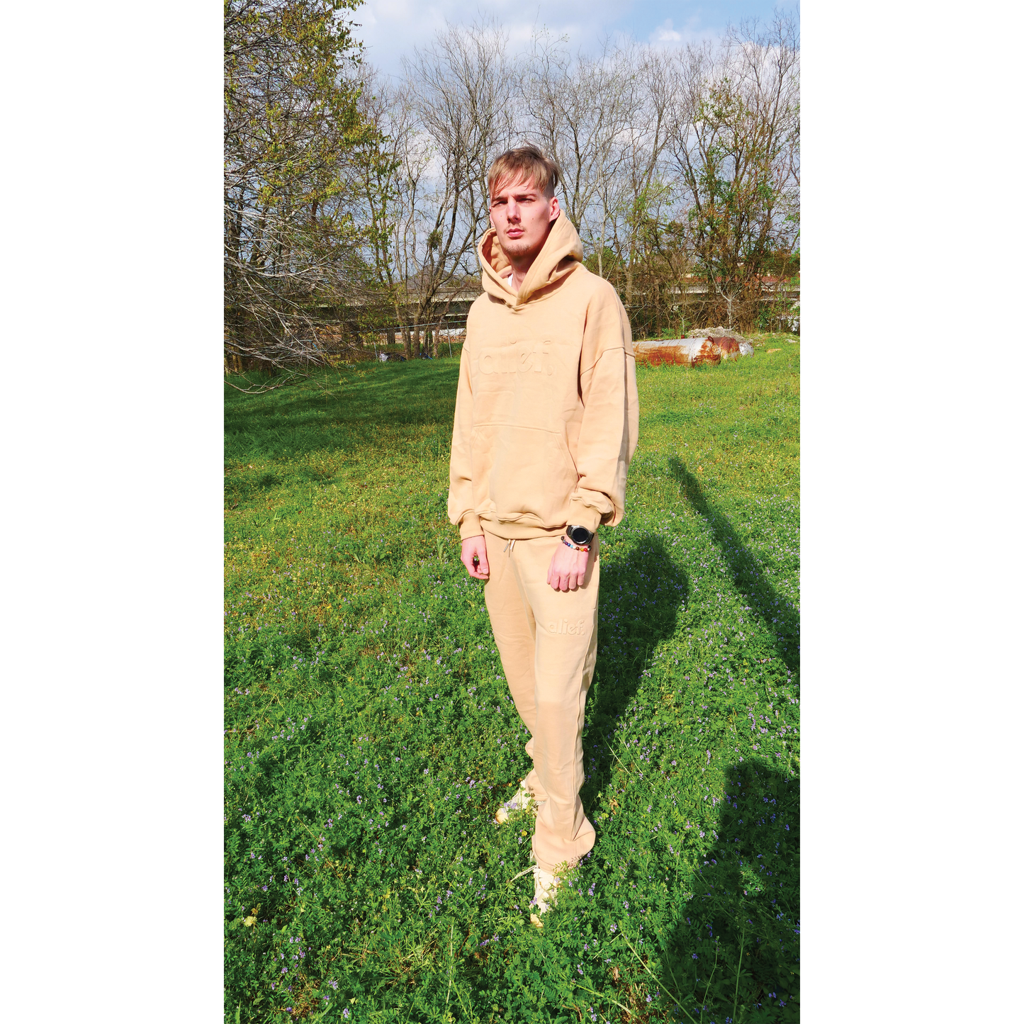 Alief Embossed Set - Tan