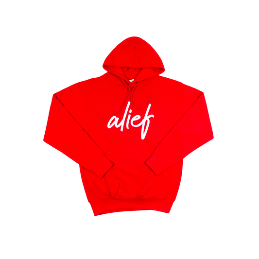 Alief Signature 2.0 Hoodie - Red/White