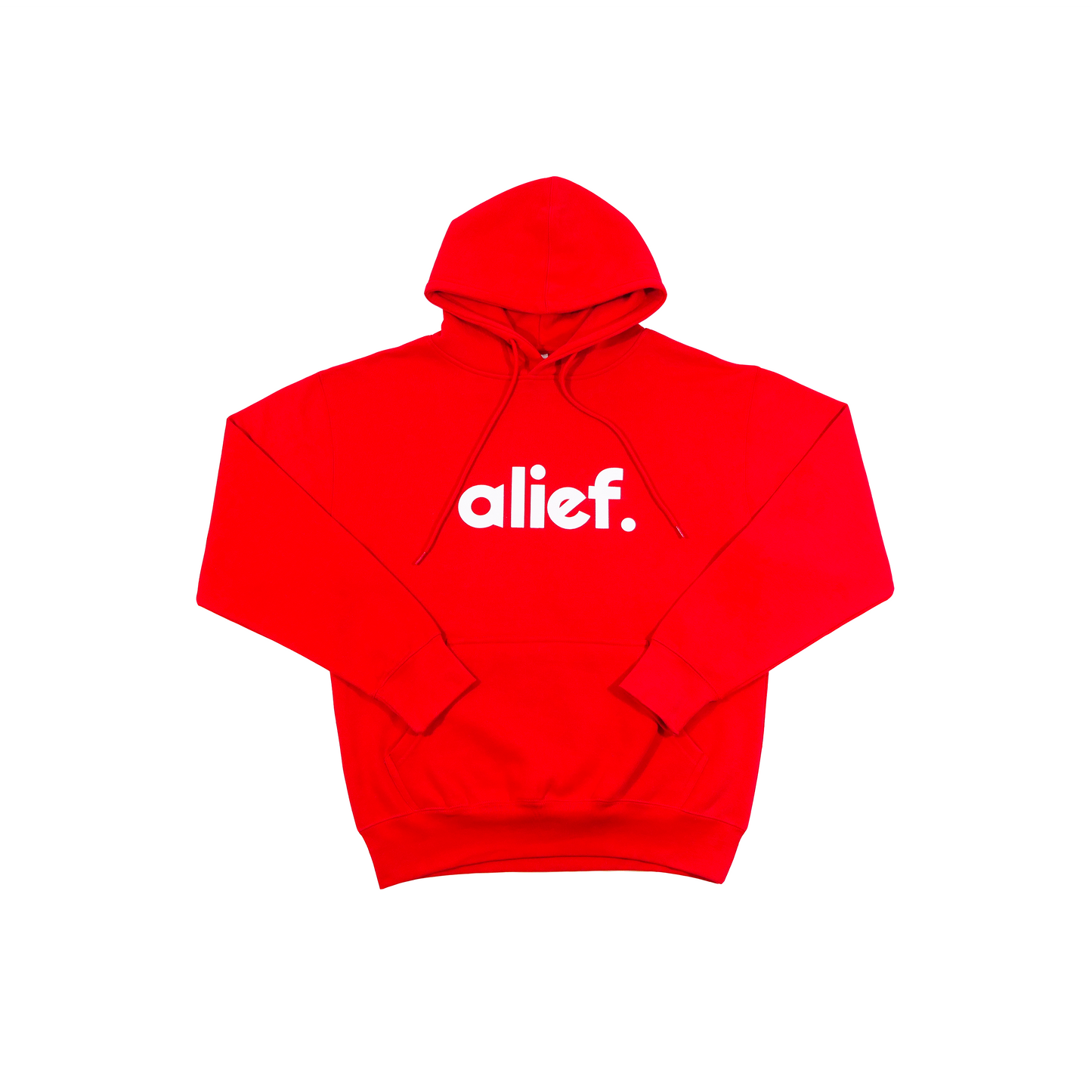 Bold Alief Hoodie - Red/White