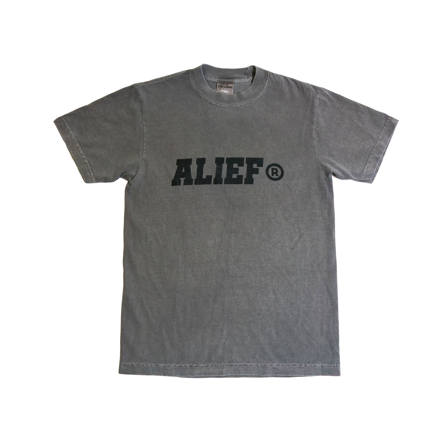 Appleface 3.0 Gray Tee (Black Ink)