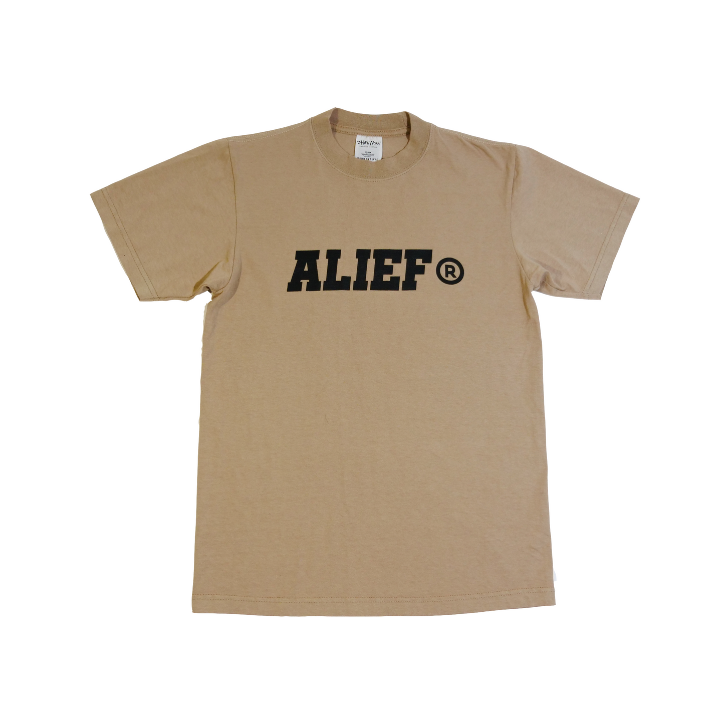 Appleface 3.0 Tan Tee (Black Ink)