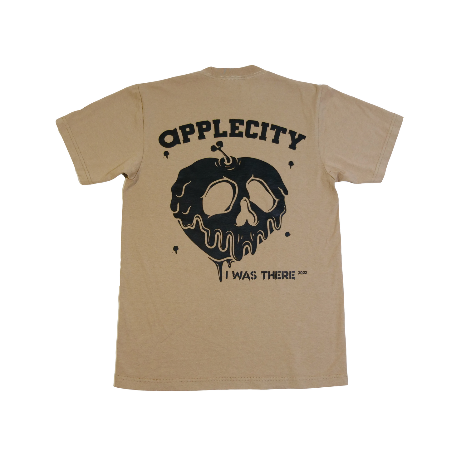 Appleface 3.0 Tan Tee (Black Ink)