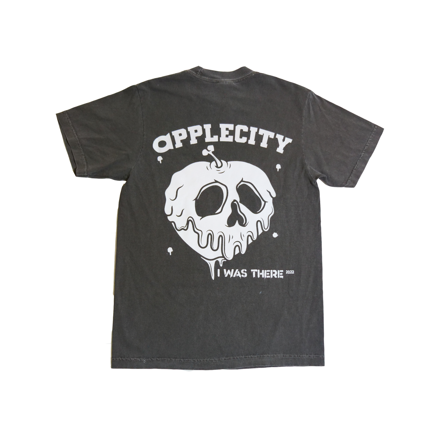 Applecity 3.0 Gray Tee (White ink)