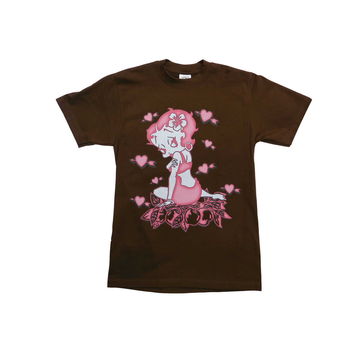 From alief with love Betty Boop T shirt Brown