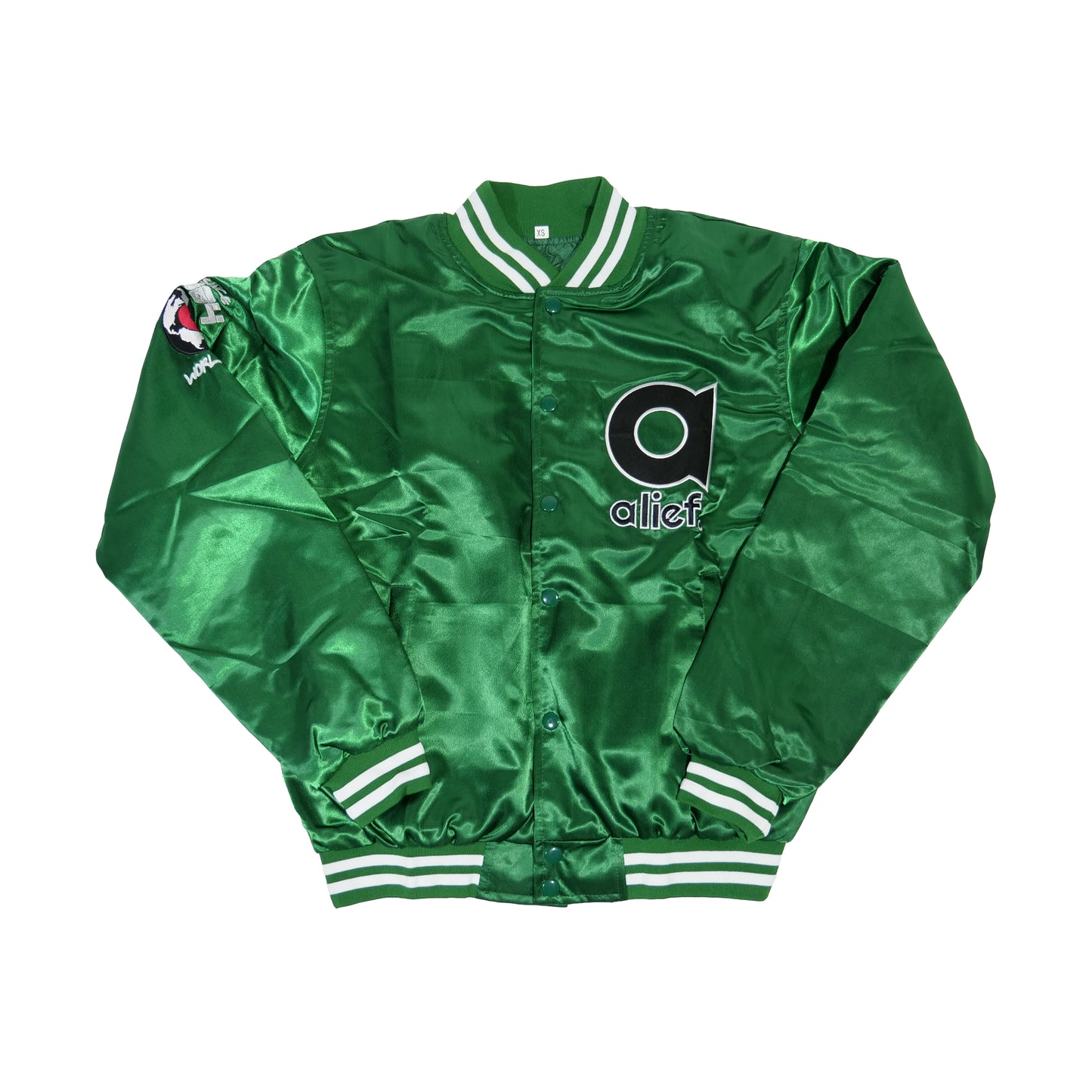 Alief Applecity Varsity Jacket - Green