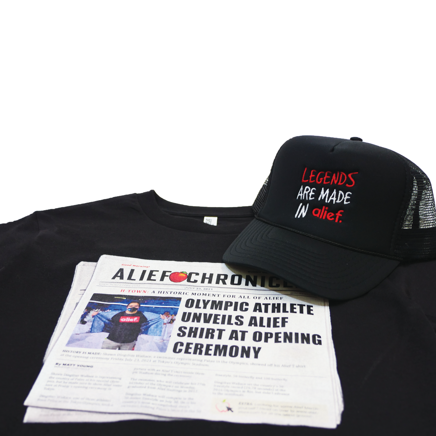 Legends Are Made In Alief Trucker Hat - Black