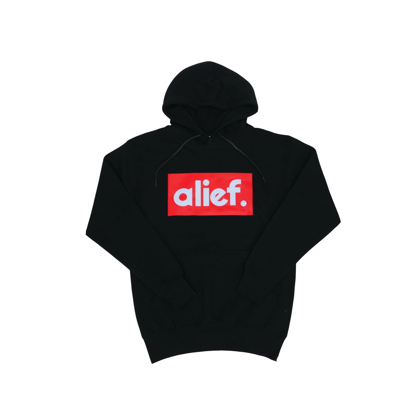 Alief Red Box Hoodie - Black