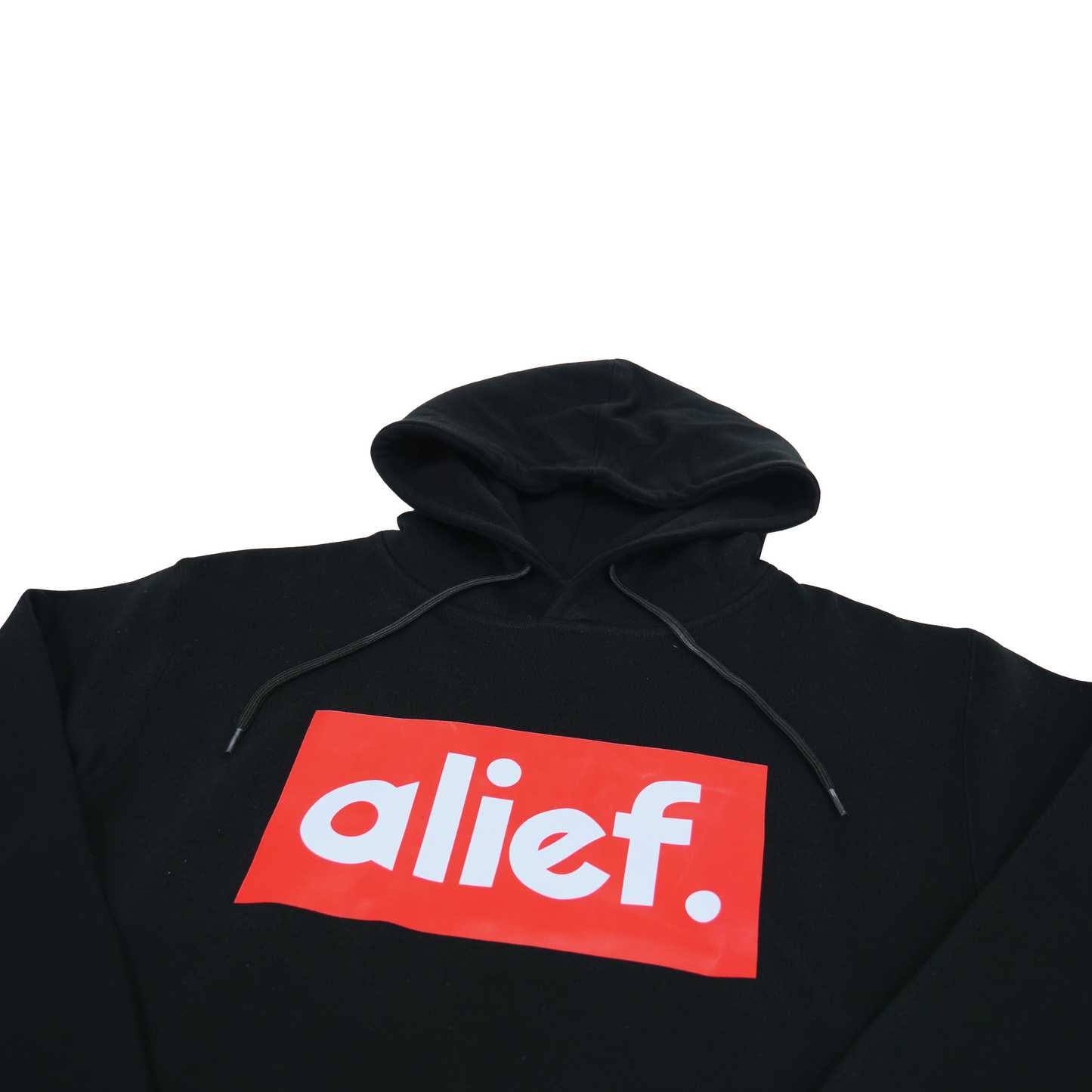 Alief Red Box Hoodie - Black