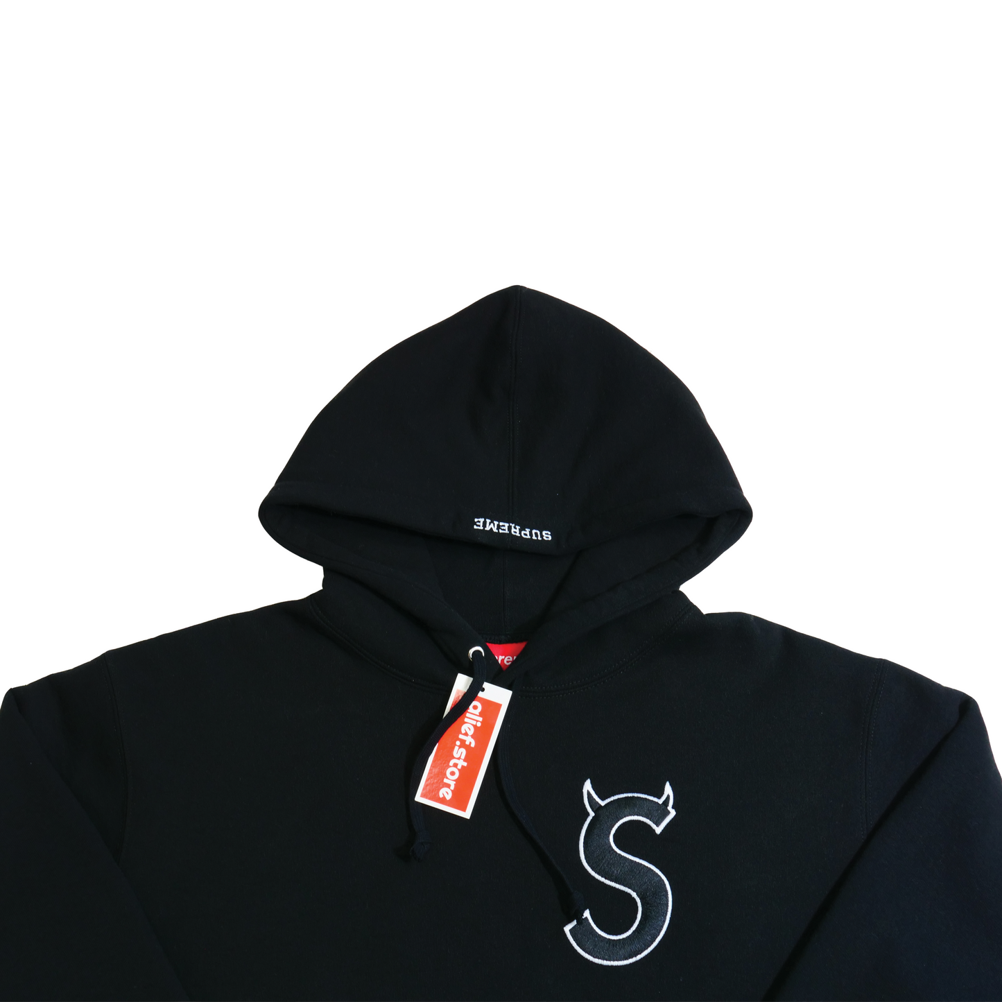 Supreme “S” Black Hoodie
